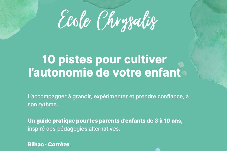 Couverture du guide 10 pistes pour cultiver l’autonomie de votre enfant